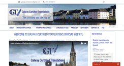 Desktop Screenshot of galwaycertifiedtranslations.com