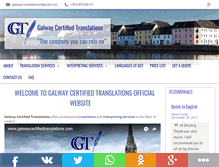Tablet Screenshot of galwaycertifiedtranslations.com